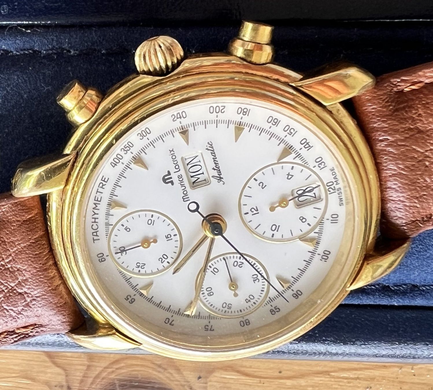 Maurice Lacroix Montres: Herren Chronograph Automatic 1990 – D'occasion à Pratteln par bas_7gds 1