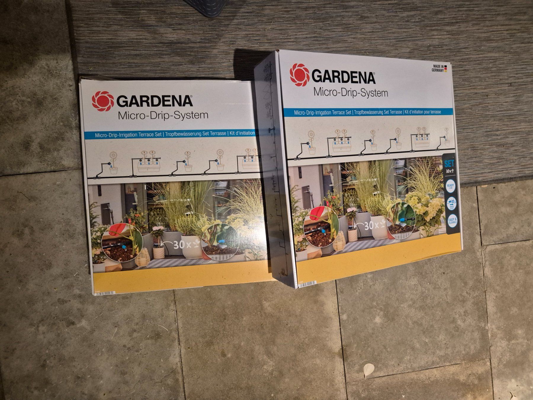 Tubi & Tubi flessibili: 2x Gardena Micro-Drip-System Terrasse NEU/OVP ungeöffnet – Nuovo e nell'imballaggio originale da Herrliberg venduto da Malvernian121