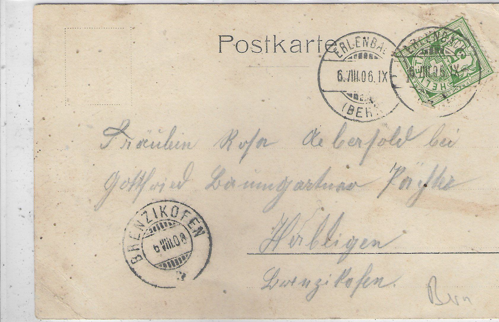 Cartes postales: Erlenbach BE - Bahnhof 1906 – D'occasion à Ettingen par Kartenplanet 1