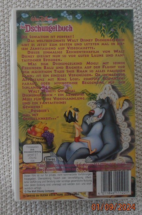 Alle VHS: 2)2 VHS "WALT DISNEY DSCHUNGELBUCH & WINNIE PUUH" – Neu (gemäss Beschreibung) aus Gossau SG von Roco1 2
