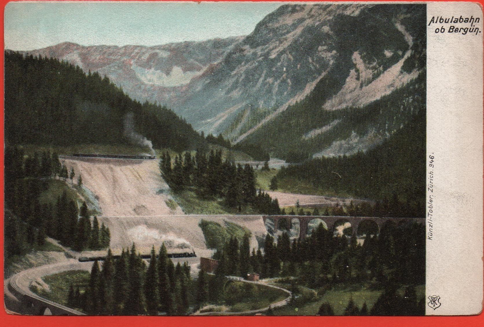 Cartoline postali: ALBULABAHN ob Bergün – Nuovo (secondo la descrizione) da Jona venduto da philajona