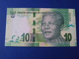 Südafrikanischer Rand - 10 Rand Note - Mandela - Selten, unc