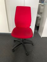 Bürostuhl "DAUPHIN" rot/schwarz
