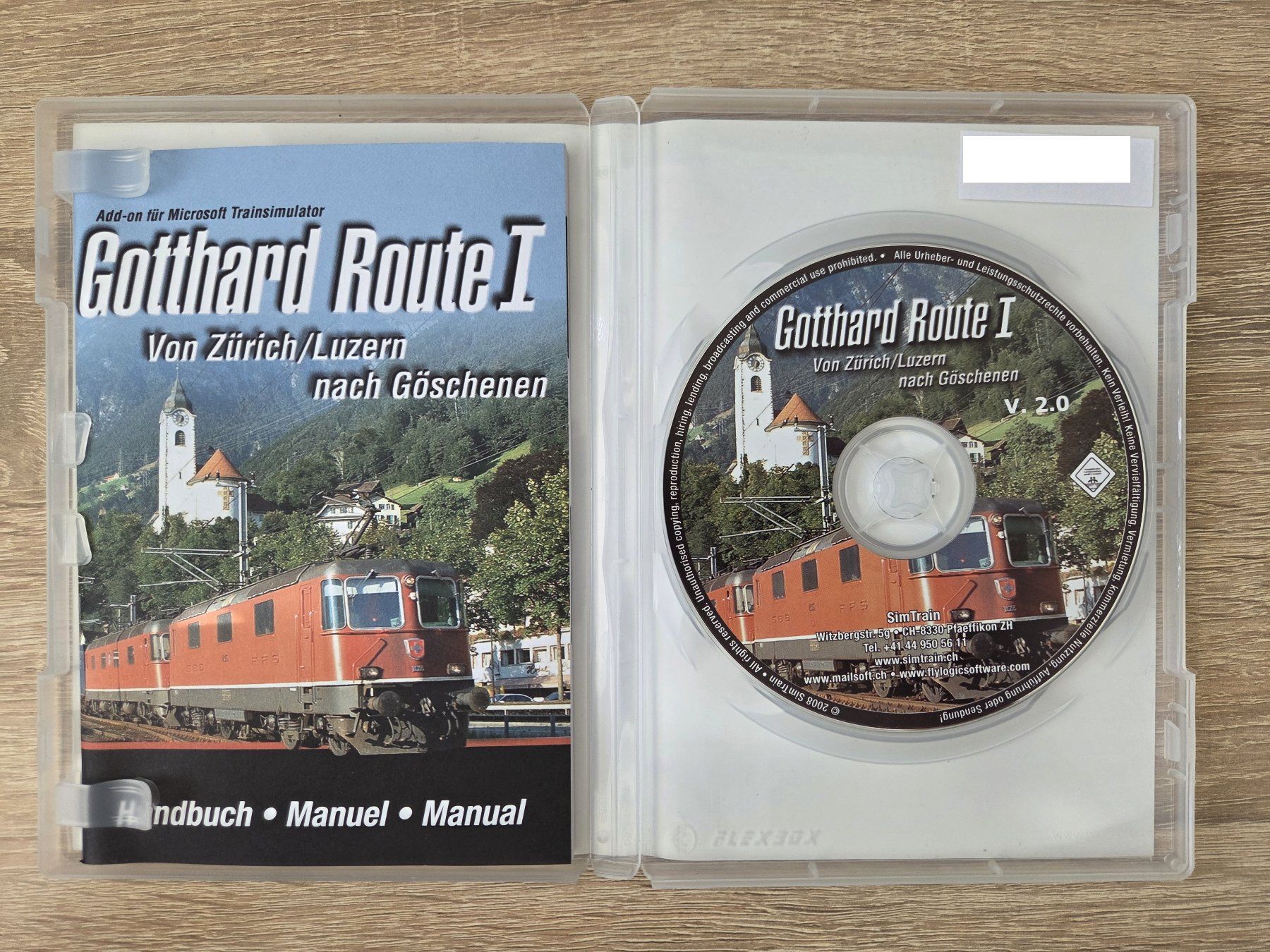Microsoft Giochi: Gotthard Route I for Microsoft Train Simulator Multilang- PC – Usato da Carouge GE venduto da Franllo 2