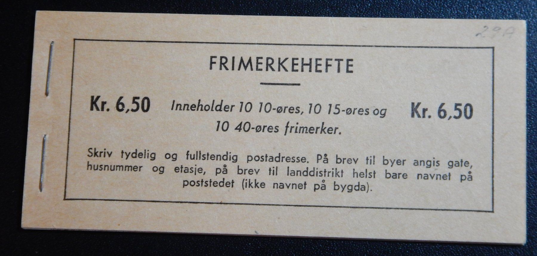 Alle Briefmarken: Norwegen Markenheft 1958 Kat. 100 Euro – Gebraucht aus Zürich von Muehlekauf