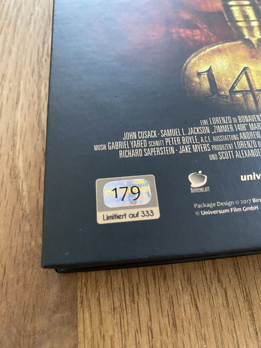 Tutti i DVDs: Zimmer 1408 Mediabook Birnenblatt – Nuovo (secondo la descrizione) da Möhlin venduto da Devilspunchbowl 2
