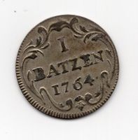 (244) Basel, 1 Batzen 1764 stgl