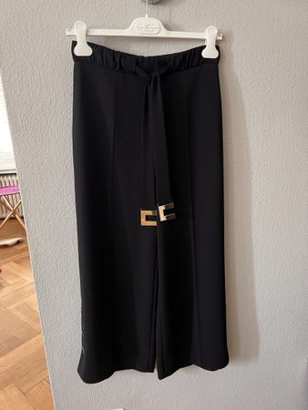 Hose Elisabetta Franchi, Gr. 36, schwarz 