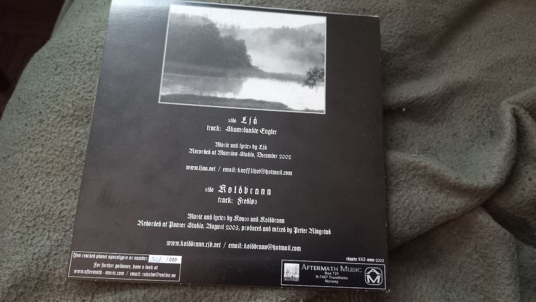 Dischi in vinile: Koldbrann/ Ljå-Split 7" Single Norway Black Metal – Usato da Olten venduto da Donatello1984 2