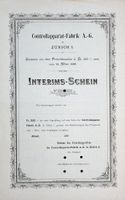Controllapparat-Fabrik AG in Zürich - 1899