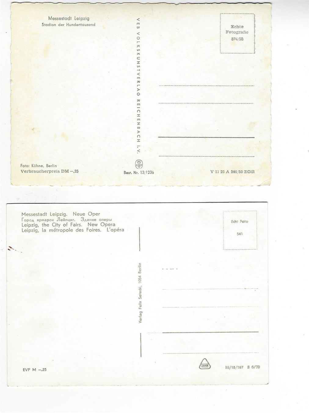 Cartoline postali: AK Leipzig Messestadt Oper Augustus – Usato da Frauenfeld venduto da Astra13 3