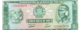 Peru 5 Soles de Oro 1971 P-99b UNZ Nr1