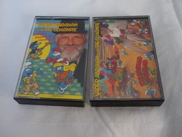 2x Musik Kassetten - Top Sammlung - Vader Abraham Schlümpfe
