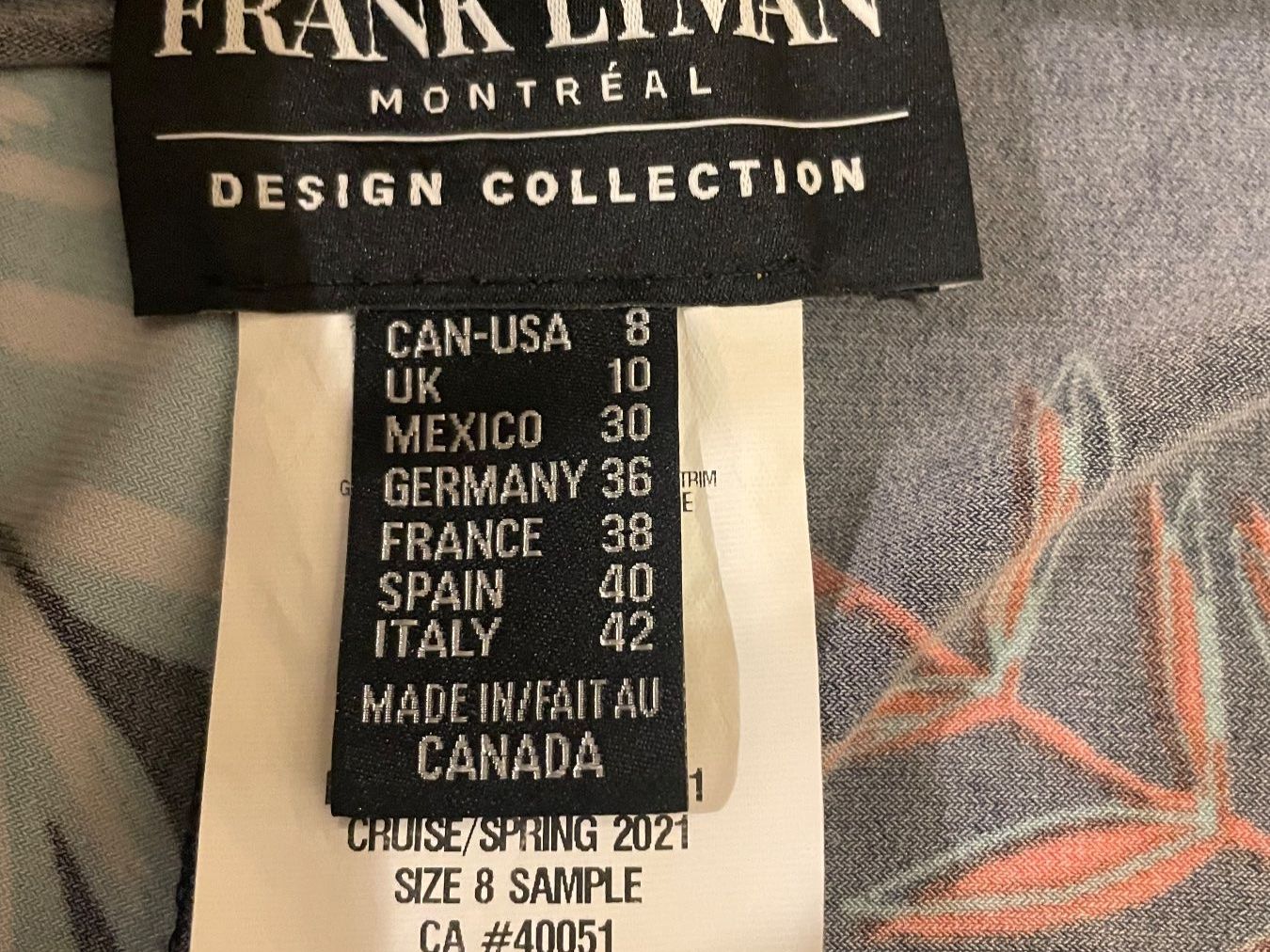 Pantaloni: Frank Lyman Hose bunt Blumenmuster, weit, Gr. 36, eher 38 – Usato da Uster venduto da jelk 2