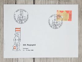 CL09 Enveloppe + Timbre Suisse 1980