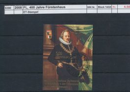 2008 FL, "400 Jahre Fürstenhaus" - Block, ET - Stempel