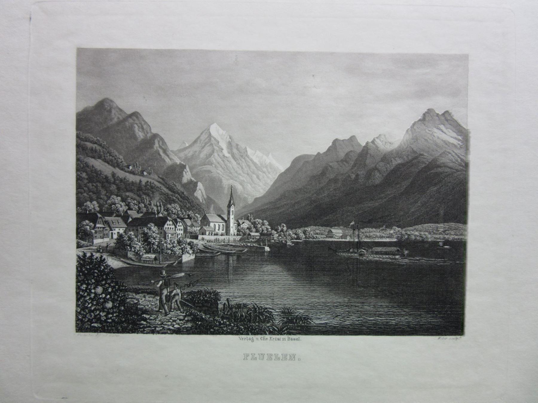 Incisioni: FLUELEN (STAHLSTICH) – Usato da Gersau venduto da grafik-kunst 1