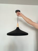 Pendellampe Hino Schwarz/Braun Holz/Metall B 39 cm