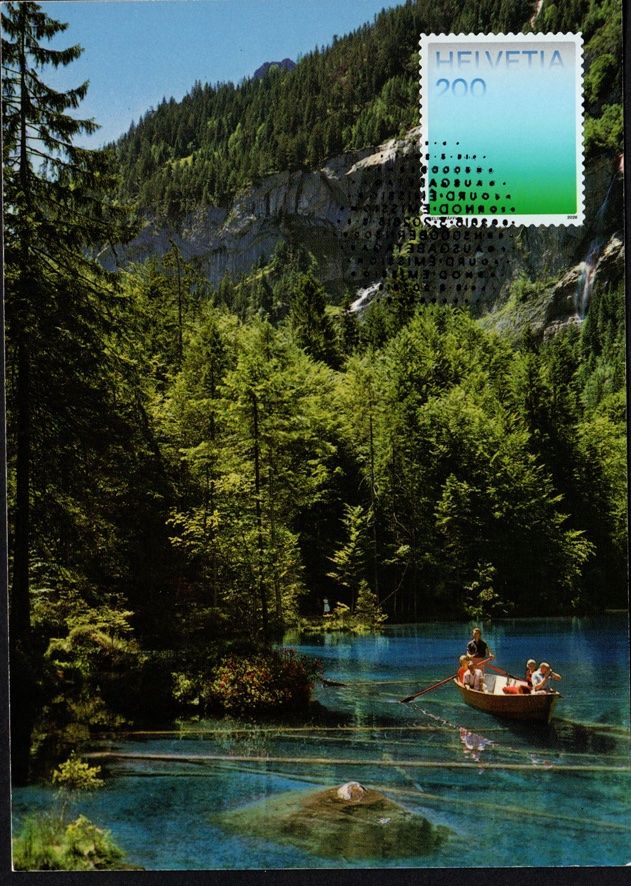 Tous les timbres: MK Farben der CH - Bergseetürkis, Blausee – Neuf (Voir description) à Dottikon par haeusibuh5