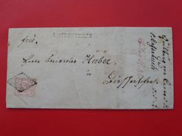 1853 Nr.20 auf Rayonbrief von UNTERSTRASS (ZH)