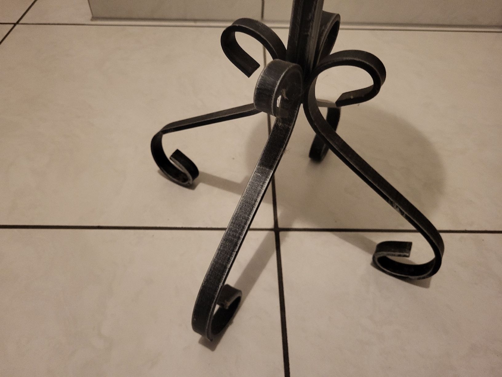 Kerzenständer: Kerzenständer aus Eisen, schwarz, 60cm – Gebraucht aus Wolfenschiessen von daniwo 3