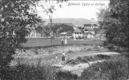 Delémont JU // ca. 1910 Eglise et collège