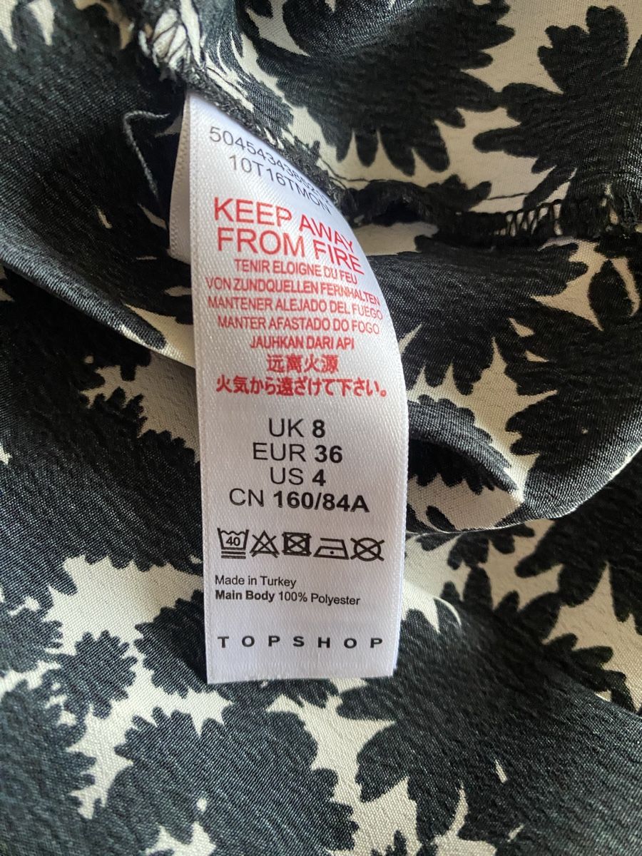 Topshop Vestiti: Topshop Kleid Blumenmuster Gr.34 – Usato da Gossau SG venduto da MRS13 5