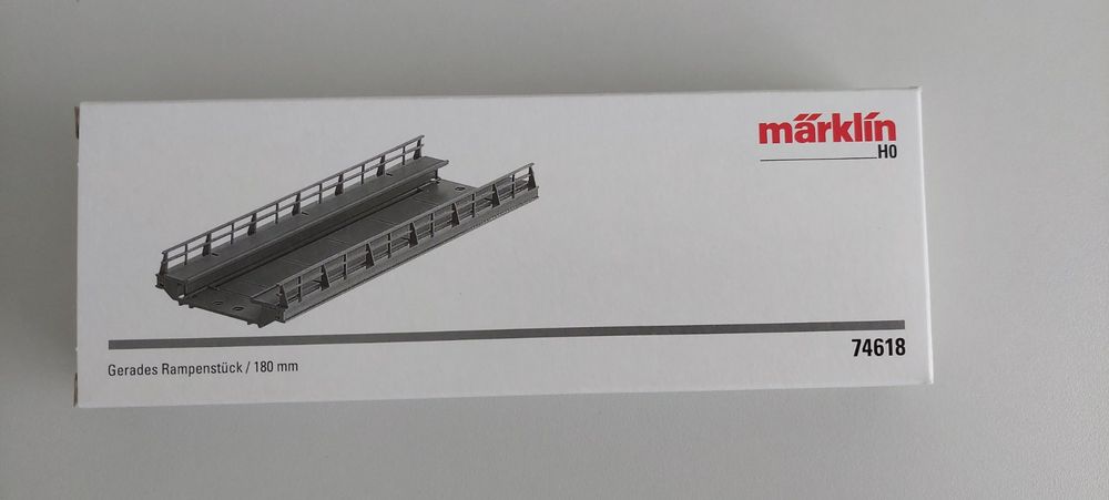 Rampe Droit Märklin 180mm - Modélisme Ferroviaire HO - Élément Voie C - Pour Train Miniature