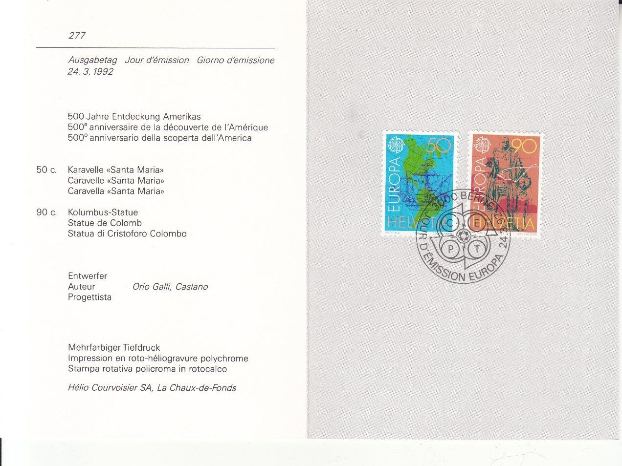 Alle Briefmarken: Faltblätter PTT SBK 277 mit ET – Gebraucht aus Bürglen TG von StampGraf