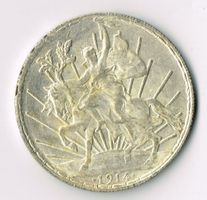 1914_Un Peso_Estados Unidos Mexicanos_Replica Münze