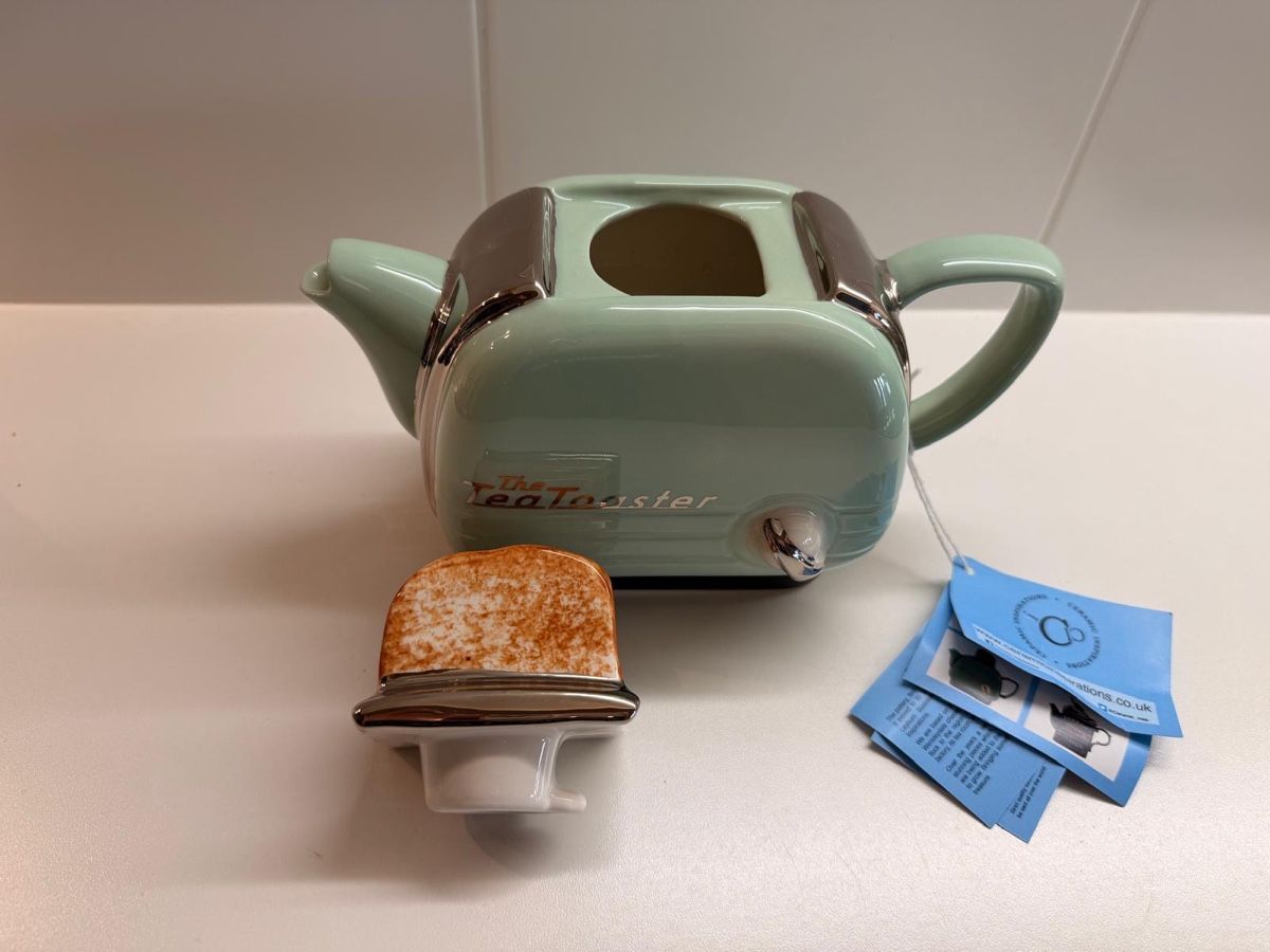 Teekannen: Théière The Tea Toaster vert menthe neuve – Neu und originalverpackt aus Genève von BBM 5