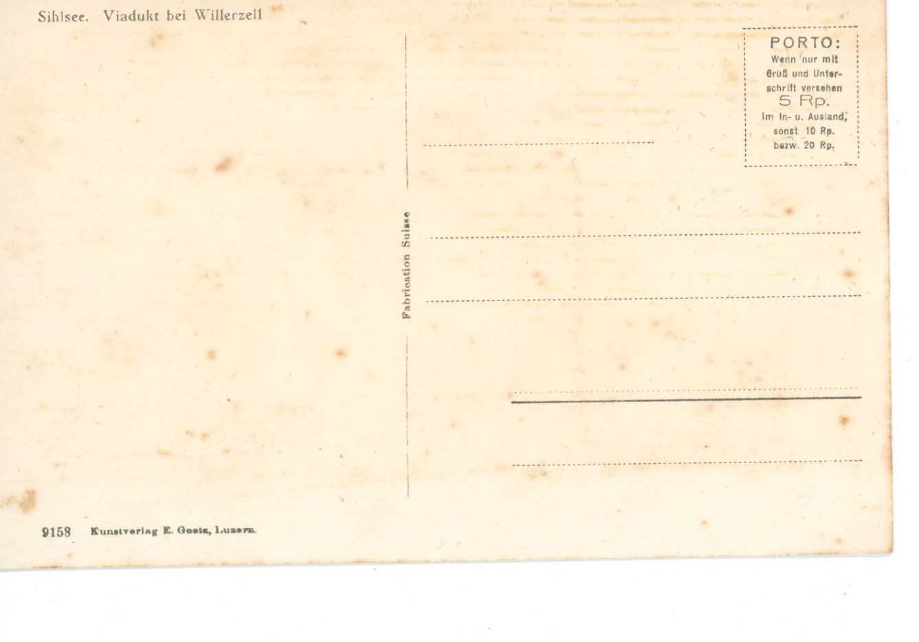 Cartoline postali: Willerzell Sihlsee Vidadukt – Usato da Dallenwil venduto da montem63 1