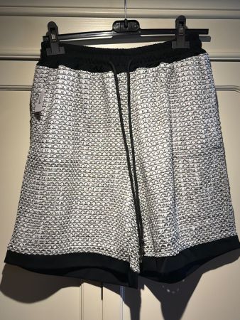 KURZE HOSE DAMEN-SCHWARZ-WEISS