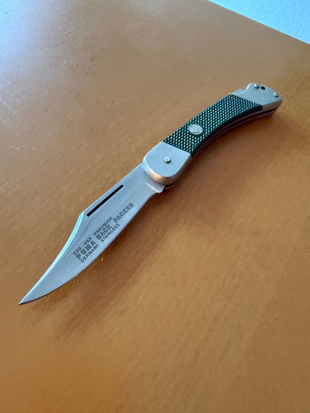 Puma Coltelli tascabile: Puma Back Paper, Messer neuwertig, Top – Usato da Fehraltorf venduto da bruggin
