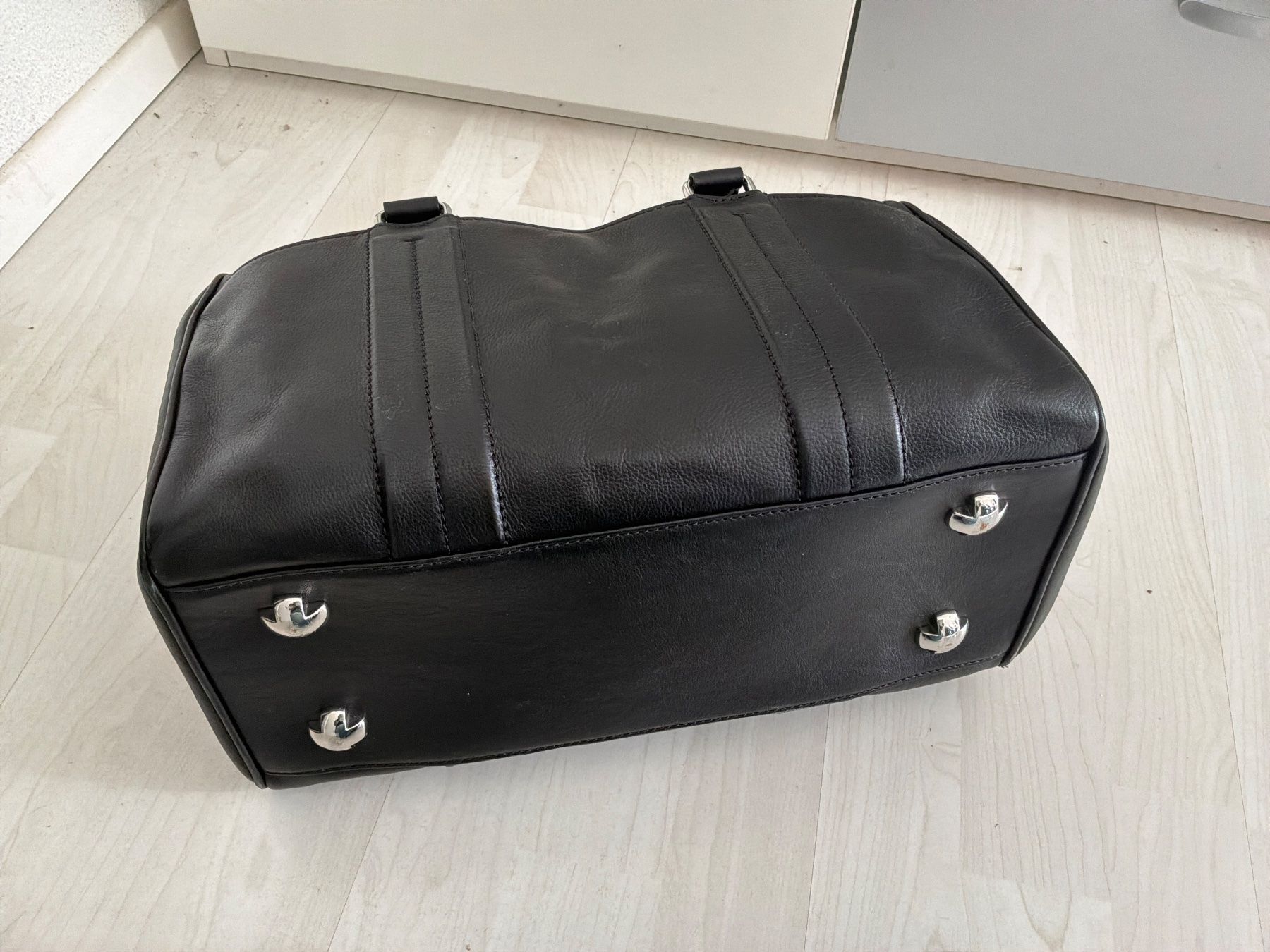 Navyboot Borse: Navyboot Leder-Tasche, Typ Bowling – Nuovo (secondo la descrizione) da Bremgarten AG venduto da Belana0 2