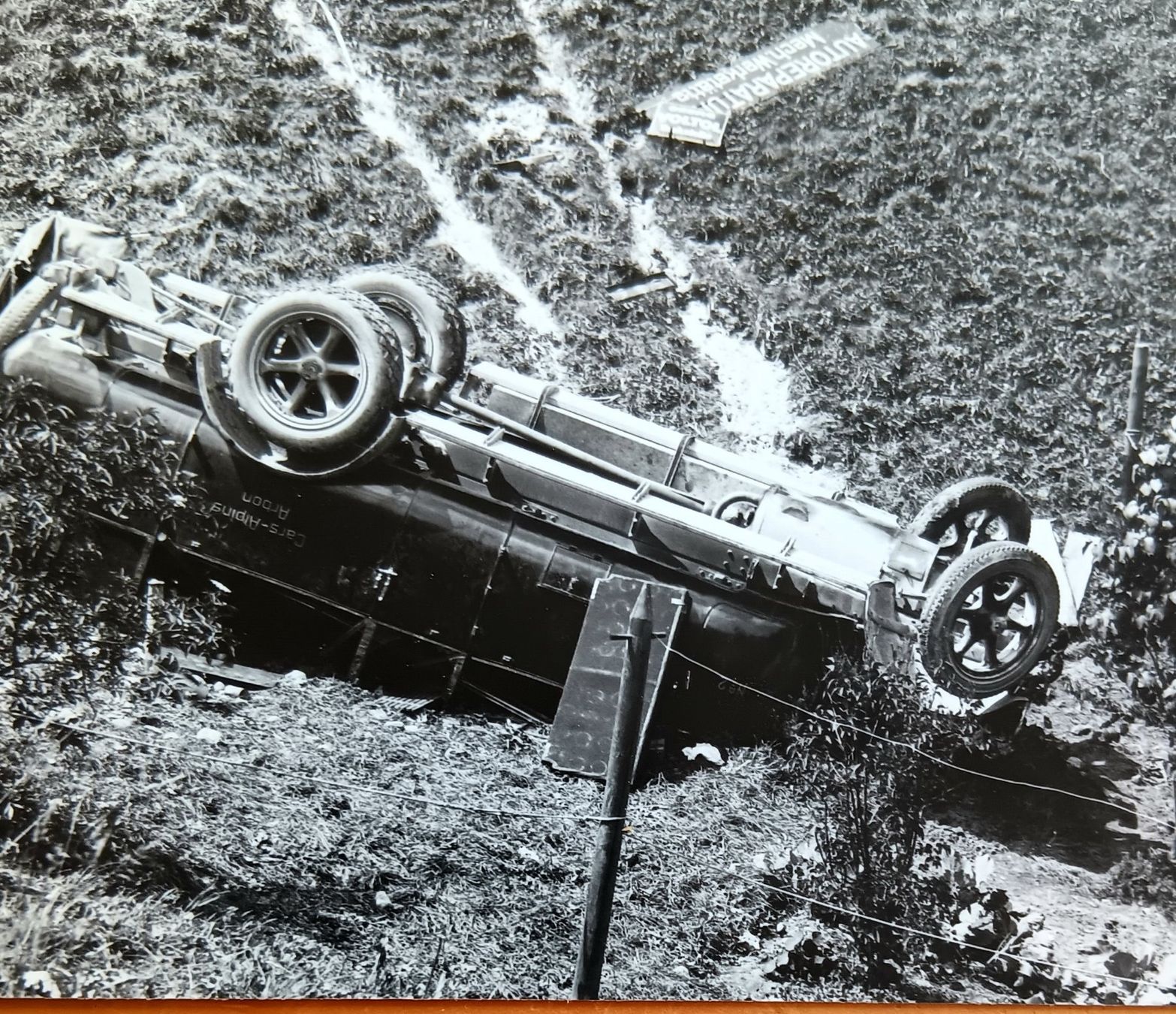 Ansichtskarten: Saurer Car Unfall Lichtensteig – Gebraucht aus Lichtensteig von B-B-Bier