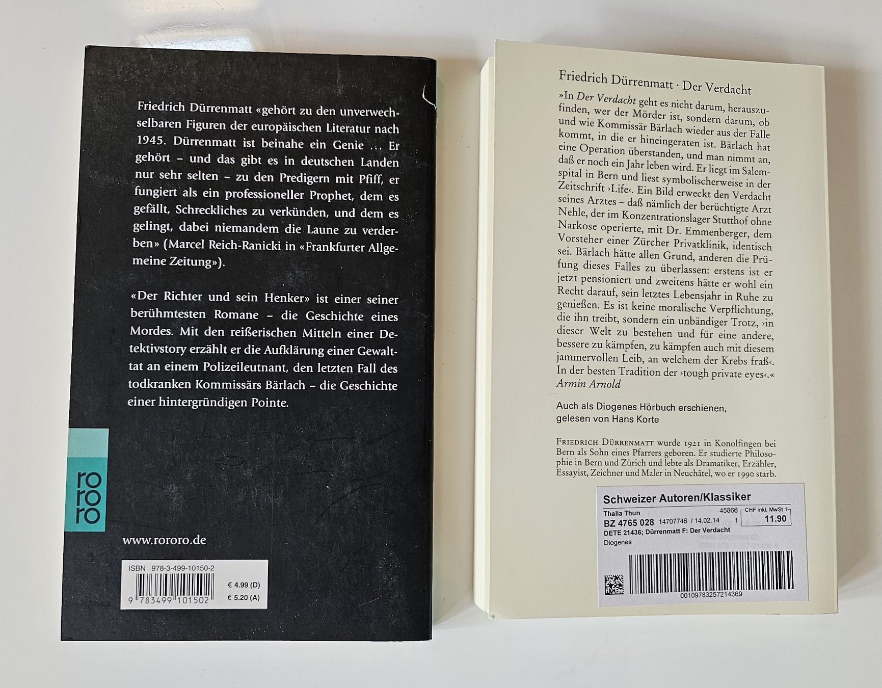 Bücher: 2 Romane von Friedrich Dürrenmatt – Gebraucht aus Einigen von Pretorius66 1