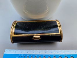 Seltener Ovaler Schminkkompakt aus Email ca.1930 Jahre