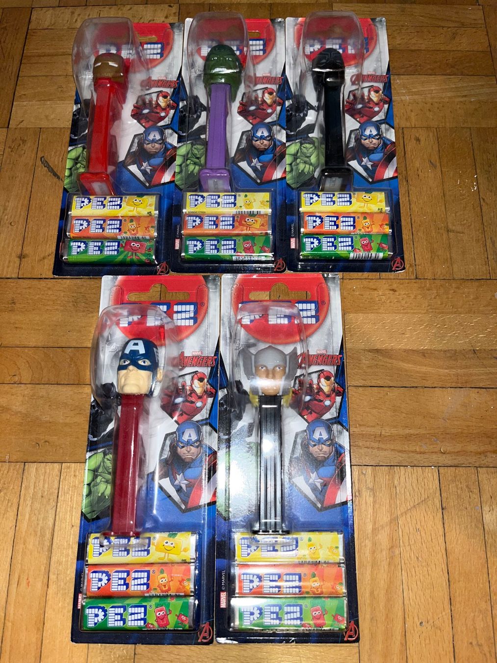 Pez Figuren: 5x Pez Marvel Avengers – Neu und originalverpackt aus Basel von Ruemli17