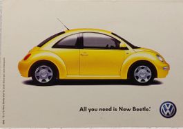 VW   NEW  BEETLE  -  carte du concessionnaire