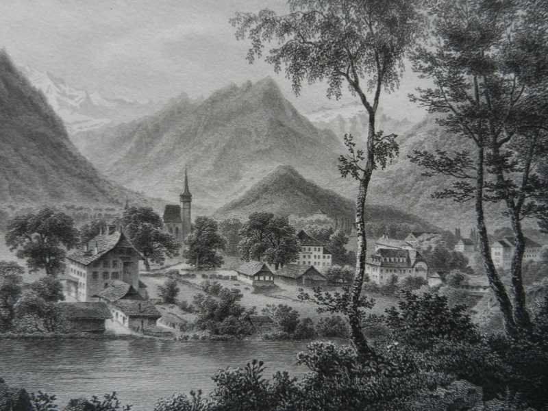 Gravures: Interlaken Stahlstich – D'occasion à Risch par Rischli15 1