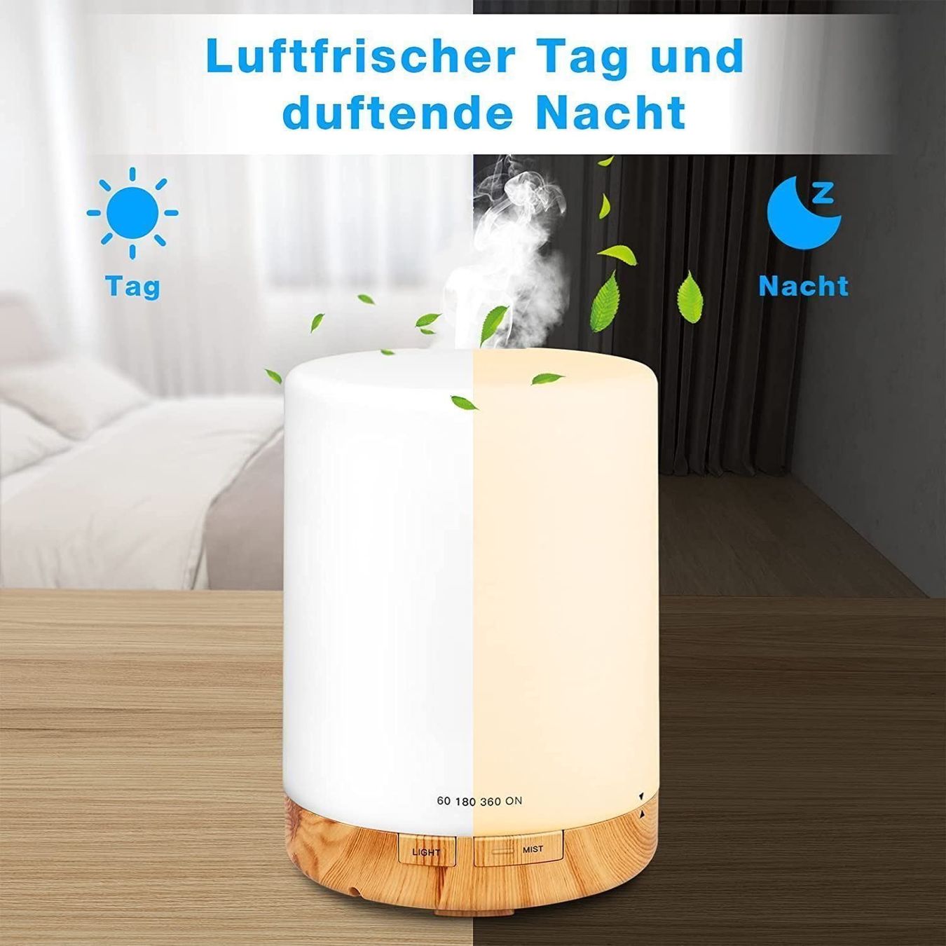 Humidificateurs: Luftbefeuchter Raum Diffuser 300ml – Neuf (Voir description) à Thun par Newnewshop 3