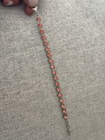 Armband mit pfirsichfarbenen Steinen guter Zustand