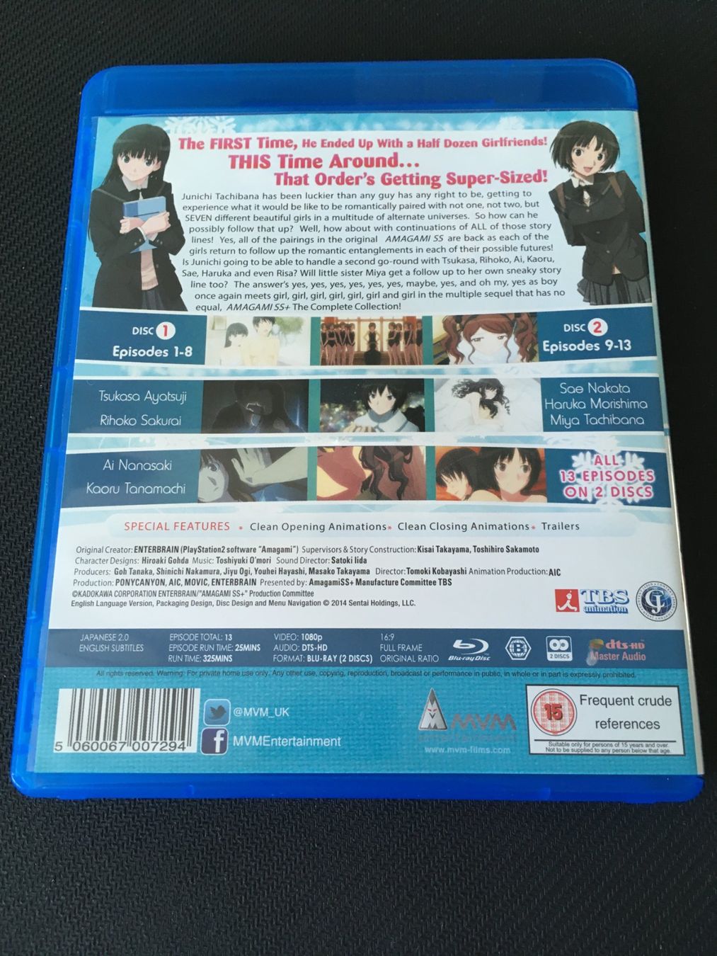 Tutti i DVDs: Amagami SS: Plus [Blu-ray] – Usato da St.Gallen venduto da MedienJoe 1