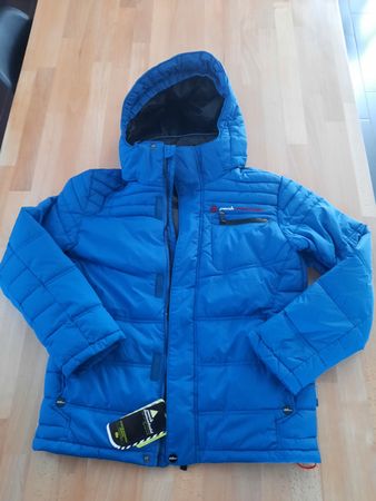 Peak Mountain Winterjacke  blau Grösse 164 neu mit Etikett