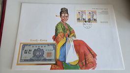 1985 Banknotenbrief Süd Korea