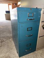 Werkstatt Schrank Blau 3 Schubladen