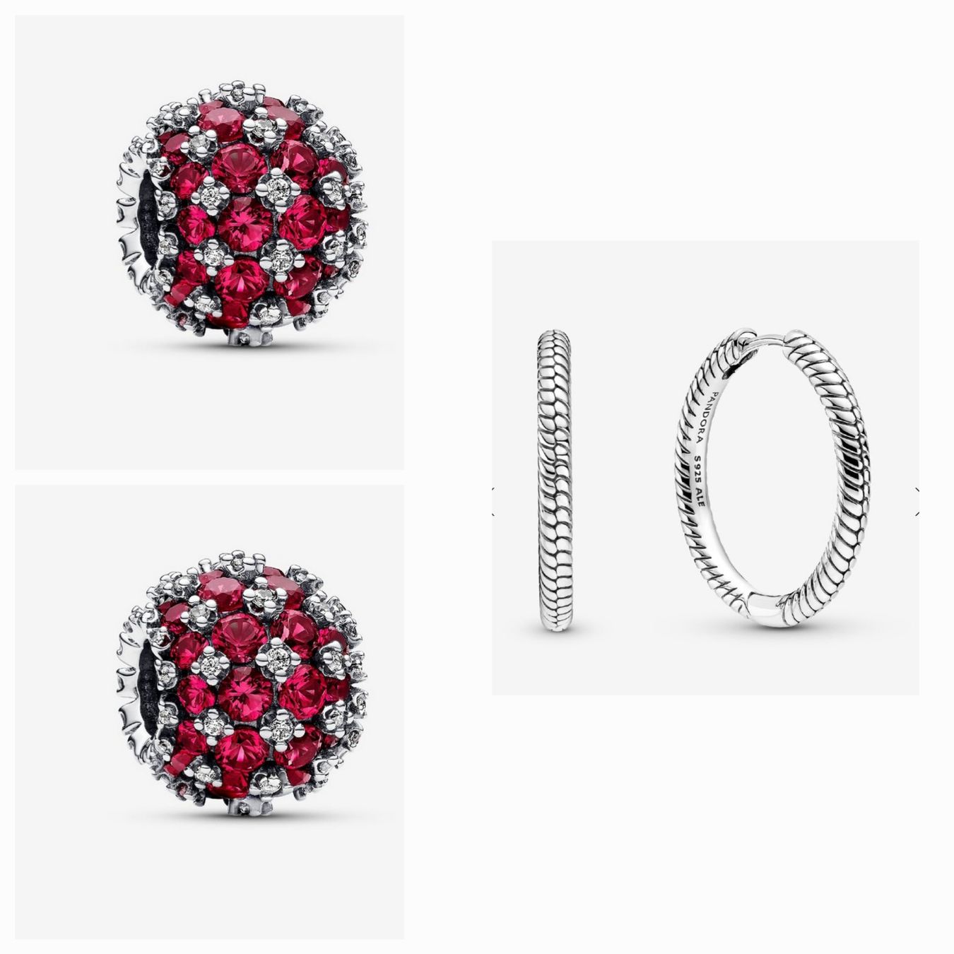 Pandora Orecchini pendenti & Orecchini a lobo: PANDORA Creolen mit CHARMS – Nuovo (secondo la descrizione) da Zürich venduto da cla_pb5j 2