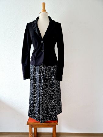 STEFFEN SCHRAUT BLAZER JACKE 36 S MATERIAL MIX TOP ZU ROCK