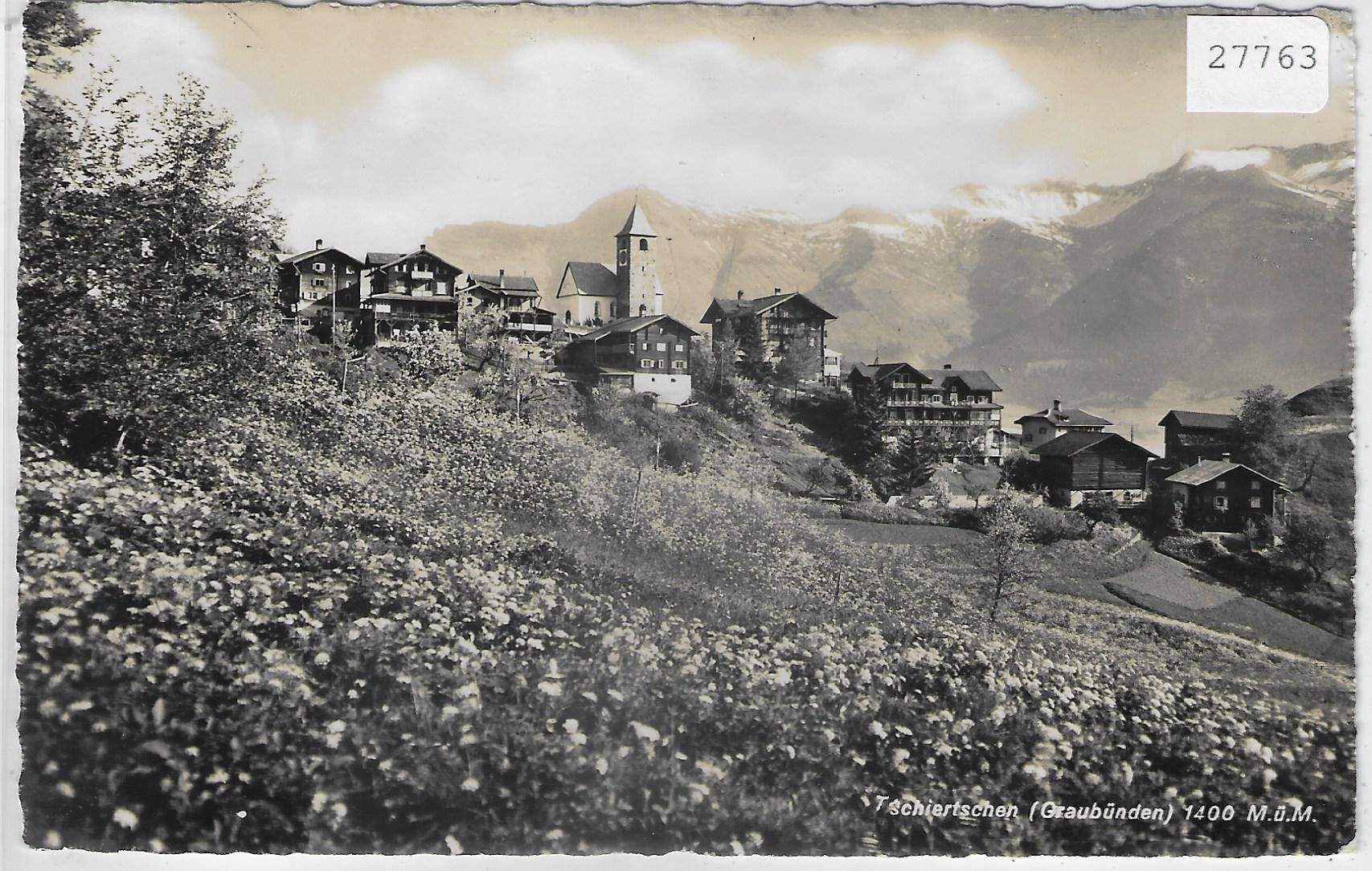 Cartoline postali: Tschiertschen - Generalansicht im – Usato da Ettingen venduto da Kartenplanet